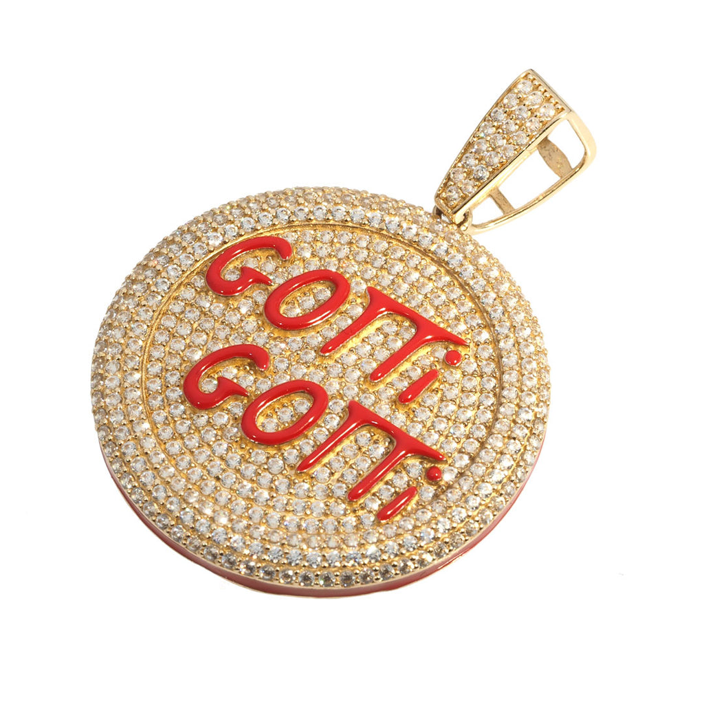 Gotti Gotti Pendant 14K Gold With CZ | Elevate Your Style with Confidence