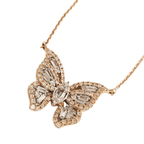 14k Baguette Diamond Butterfly  #26616