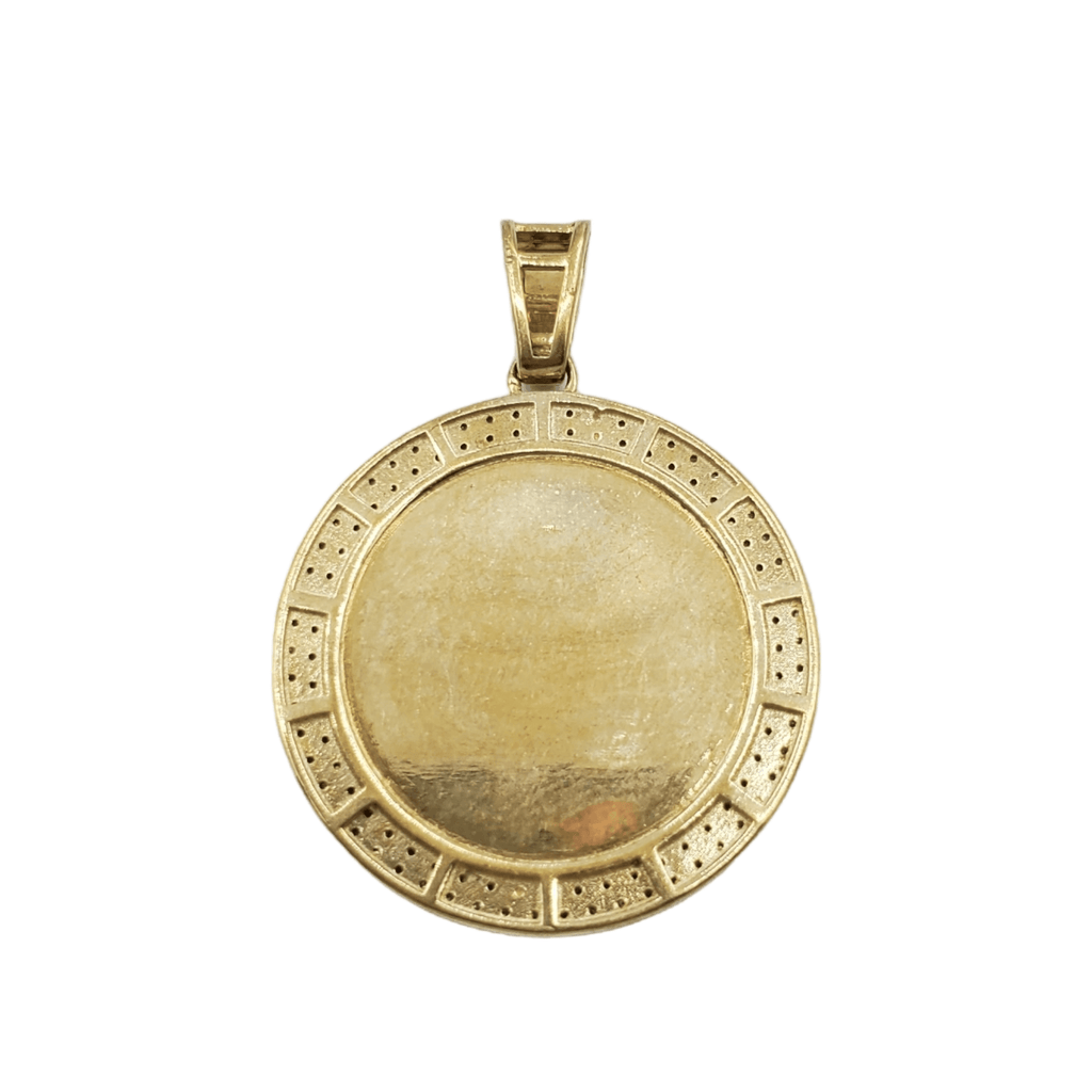 10k Gold Diamond Crown Pendant #19856