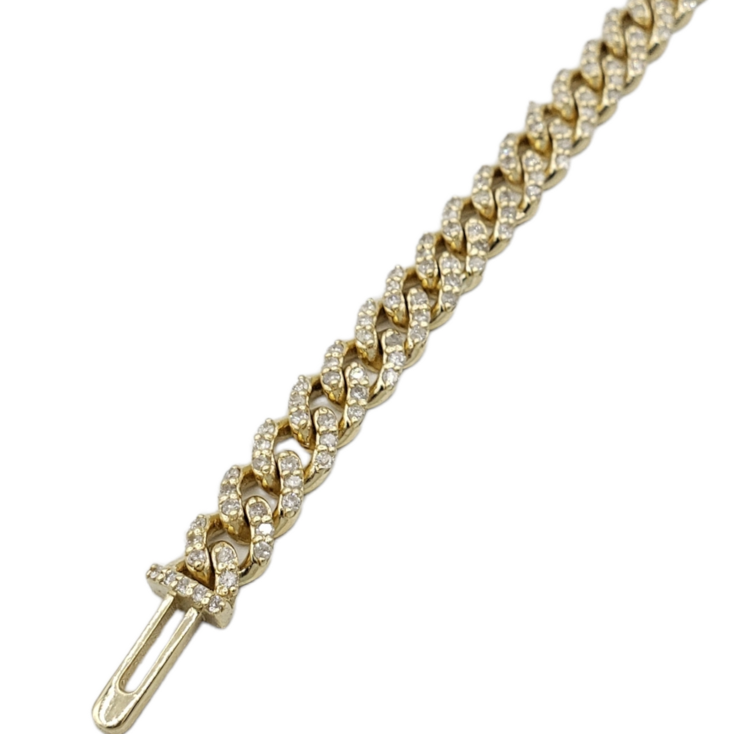 10K Gold- Iced Out Diamond Miami Cuban Chains (5mm)