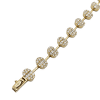 14k Oval Baguette Diamond Bracelet #25740