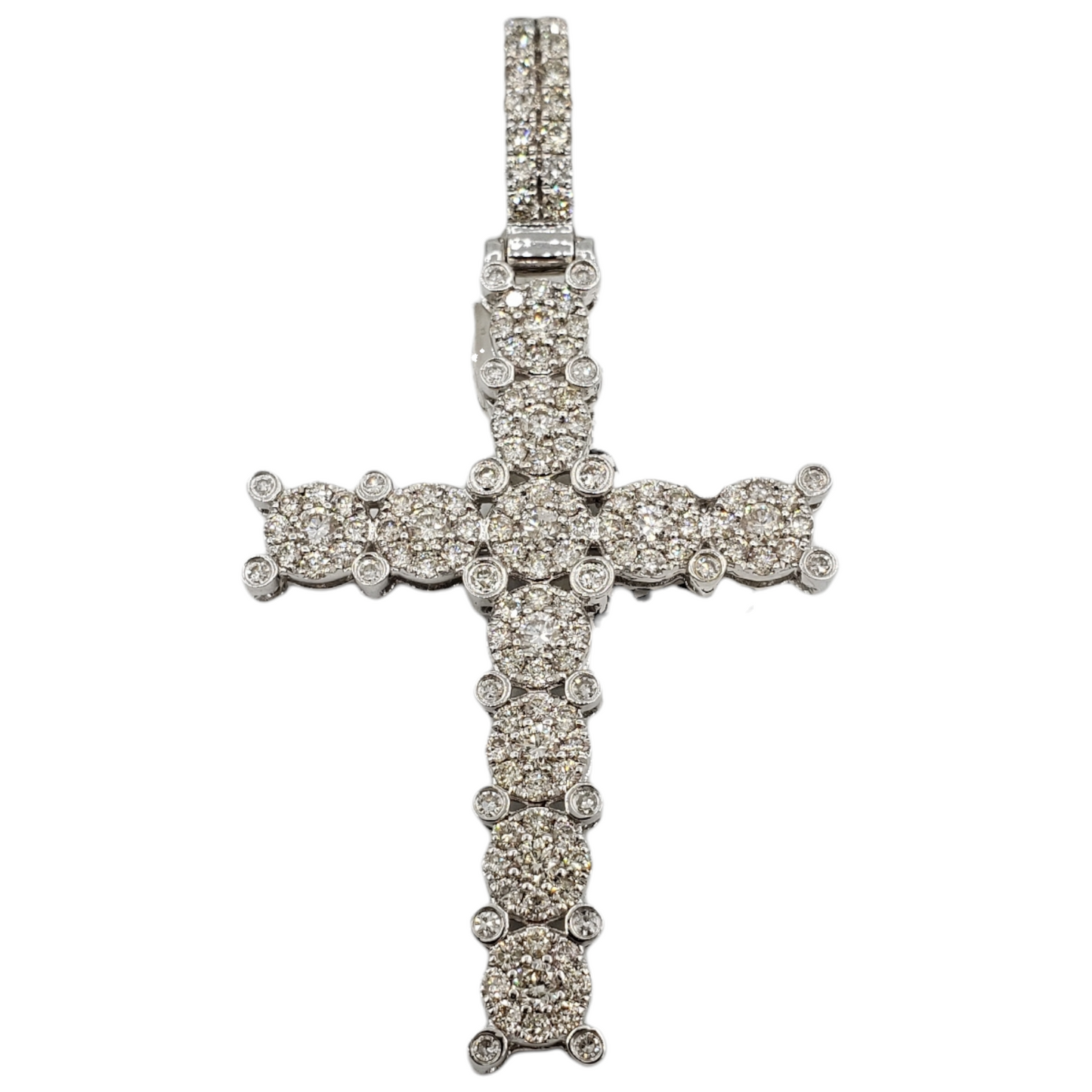14k Diamond Cross With 1.91 Carats Of Diamonds #24247
