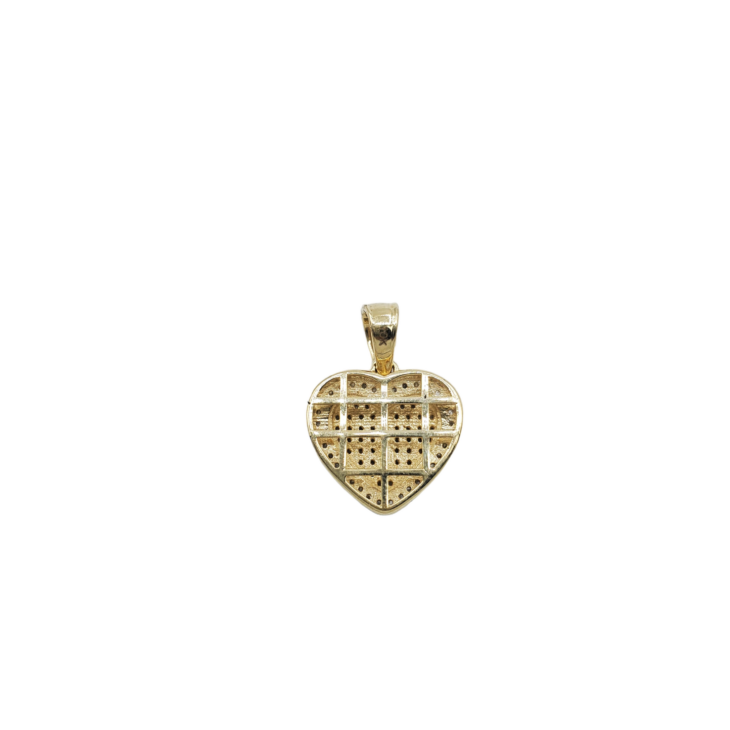 10k Gold Diamond Heart Pendant #21150