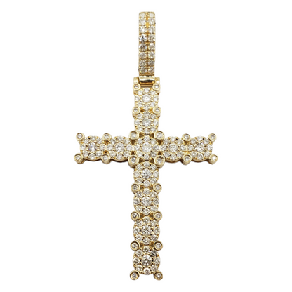 14k Diamond Cross With 1.91 Carats Of Diamonds #24247