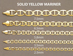 14K Gold Chain - Solid Mariner Chain