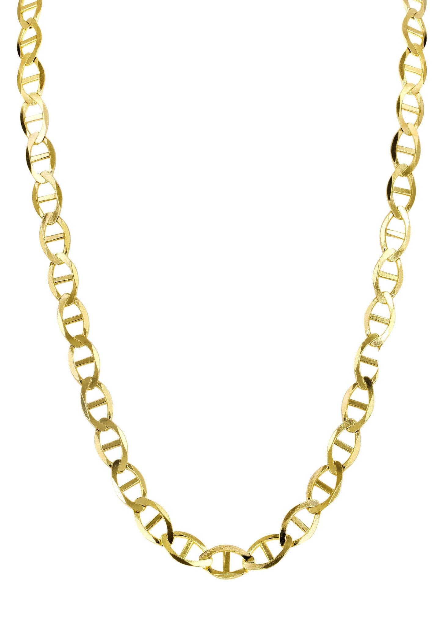 14K Gold Chain - Solid Mariner Chain