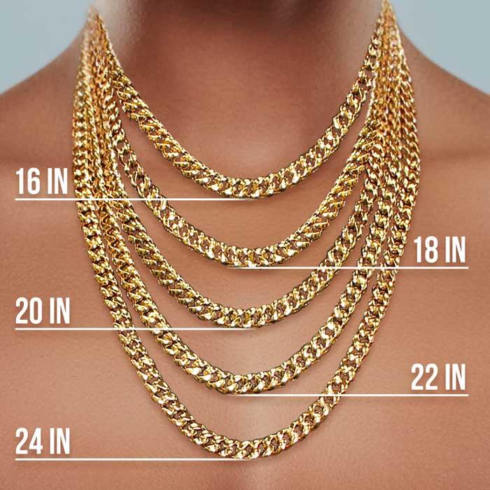 Cuban link choker on sale solid gold